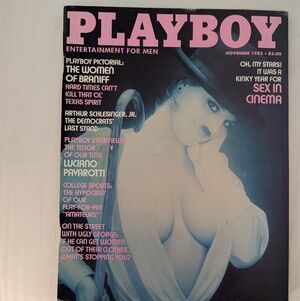 Vintage Playboy Magazine Cover November 1982